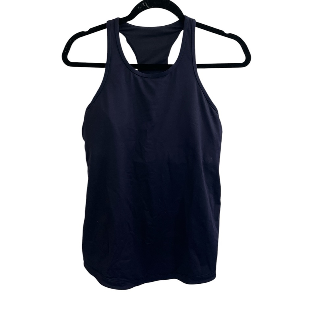 Lululemon Athletica Final Lap Tank Women’s Size 10 Navy Workout Top